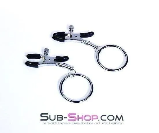 0670ZG      Adjustable Nipple Clamps with Weight Hanging Rings