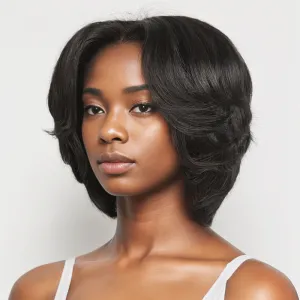 13x6 T Part Lace Elegant Short Pixie Cut Boss Vibe Minimalist Bob Wig