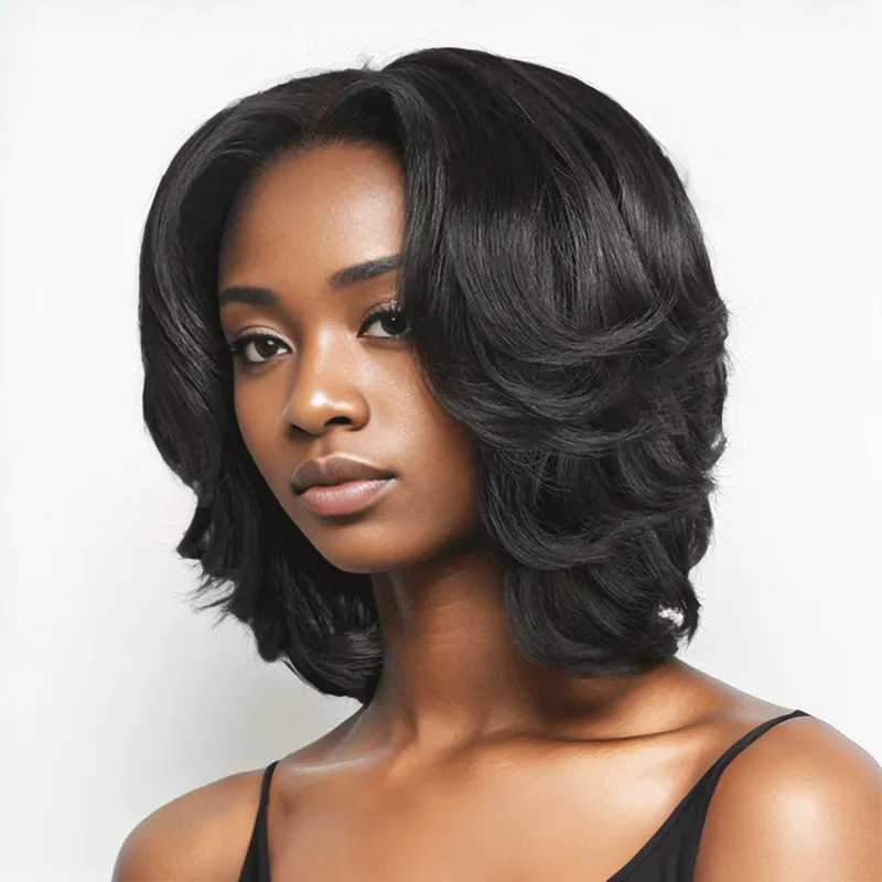 13x6 T Part Lace Elegant Short Pixie Cut Boss Vibe Minimalist Bob Wig