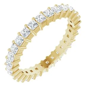 14K Yellow 1 1/2 CTW Diamond Eternity Band Size 7