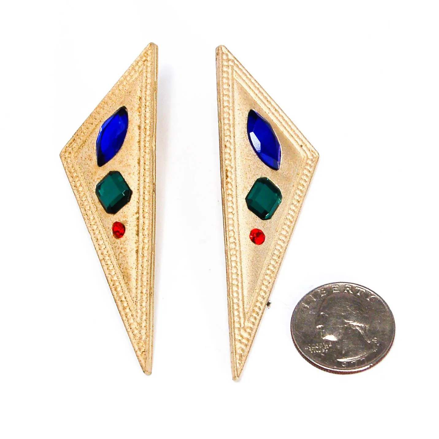 1980s Dagger Statement Earrings by Park Lane