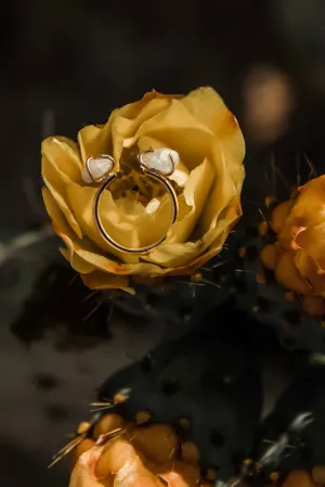 2 Stone Cuff Ring