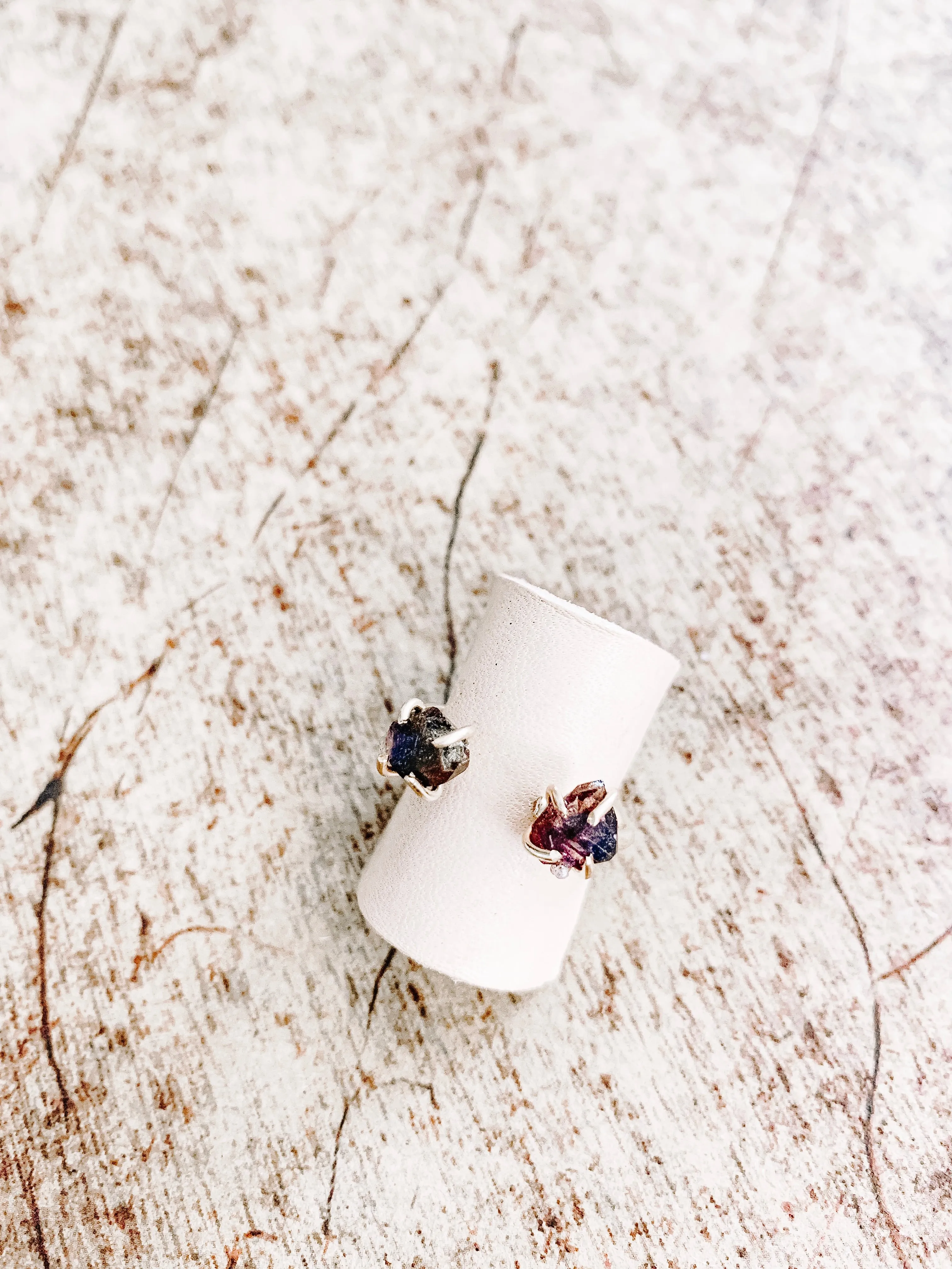 2 Stone Cuff Ring