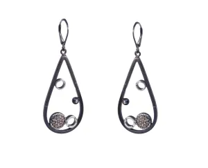 8mm Pave Drop Earrings