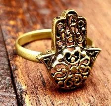 Adjustable Hamsa Ring