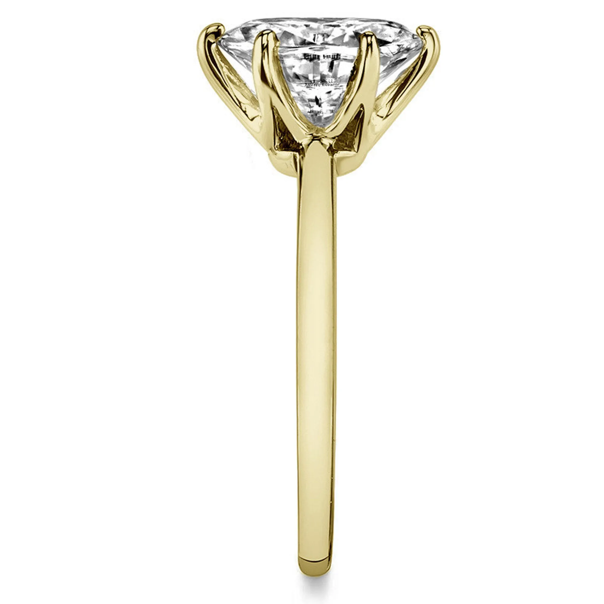 Adjustable Sterling Silver Minimalist Yellow Gold Oval Cut Zircon Solitaire Ring For Women