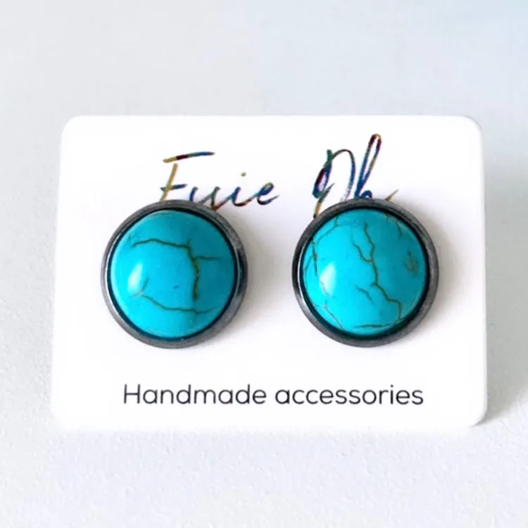 Ahiga Earrings (Turquoise Stone)