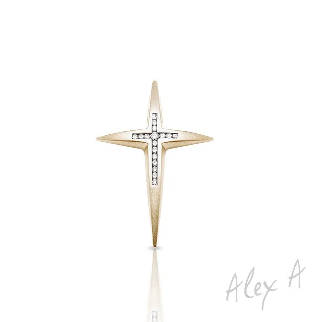 Alex A. Diamond Cross Pendant