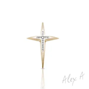 Alex A. Diamond Cross Pendant