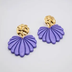 Aline Purple Statement Earrings