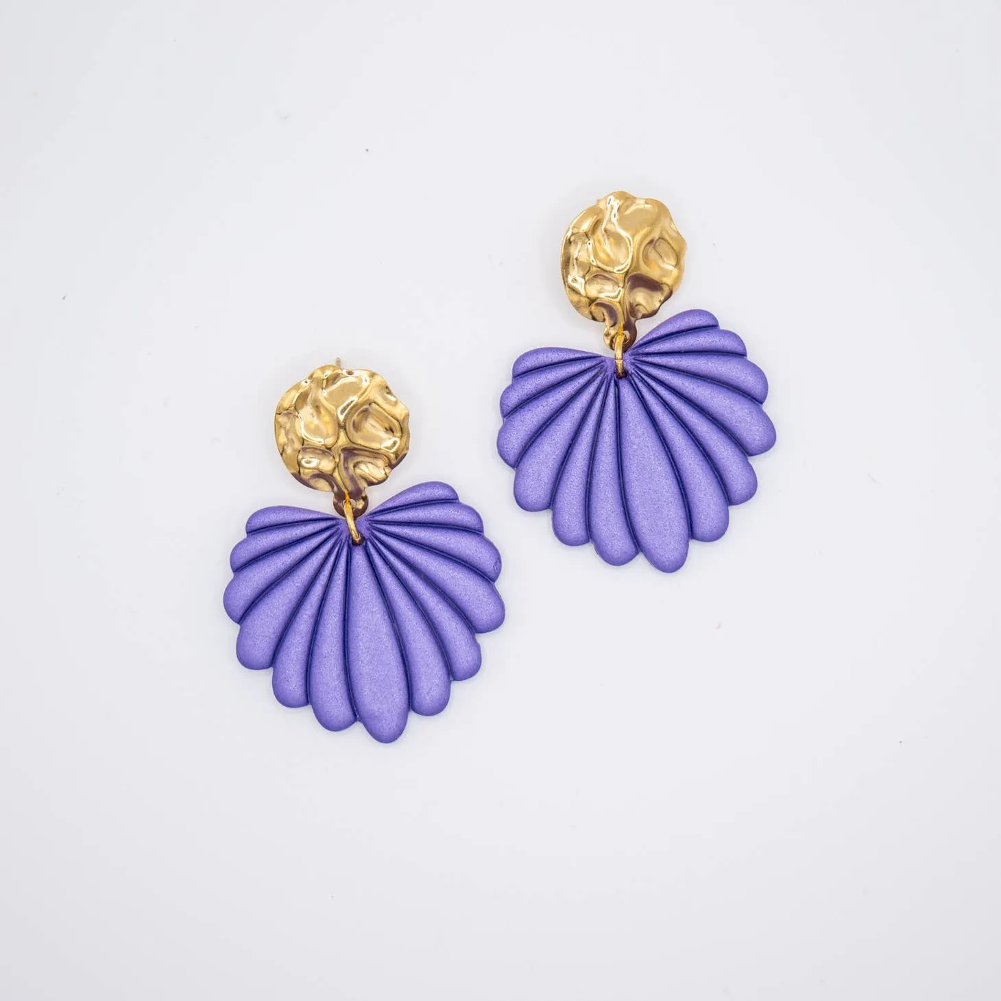 Aline Purple Statement Earrings