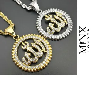 Allah Pendant | Allah Pendant | Allah Necklace | Diamond Allah Pendant | Muslim Pendant | Islam Necklaces |  Islam Gift | Muslim Gift