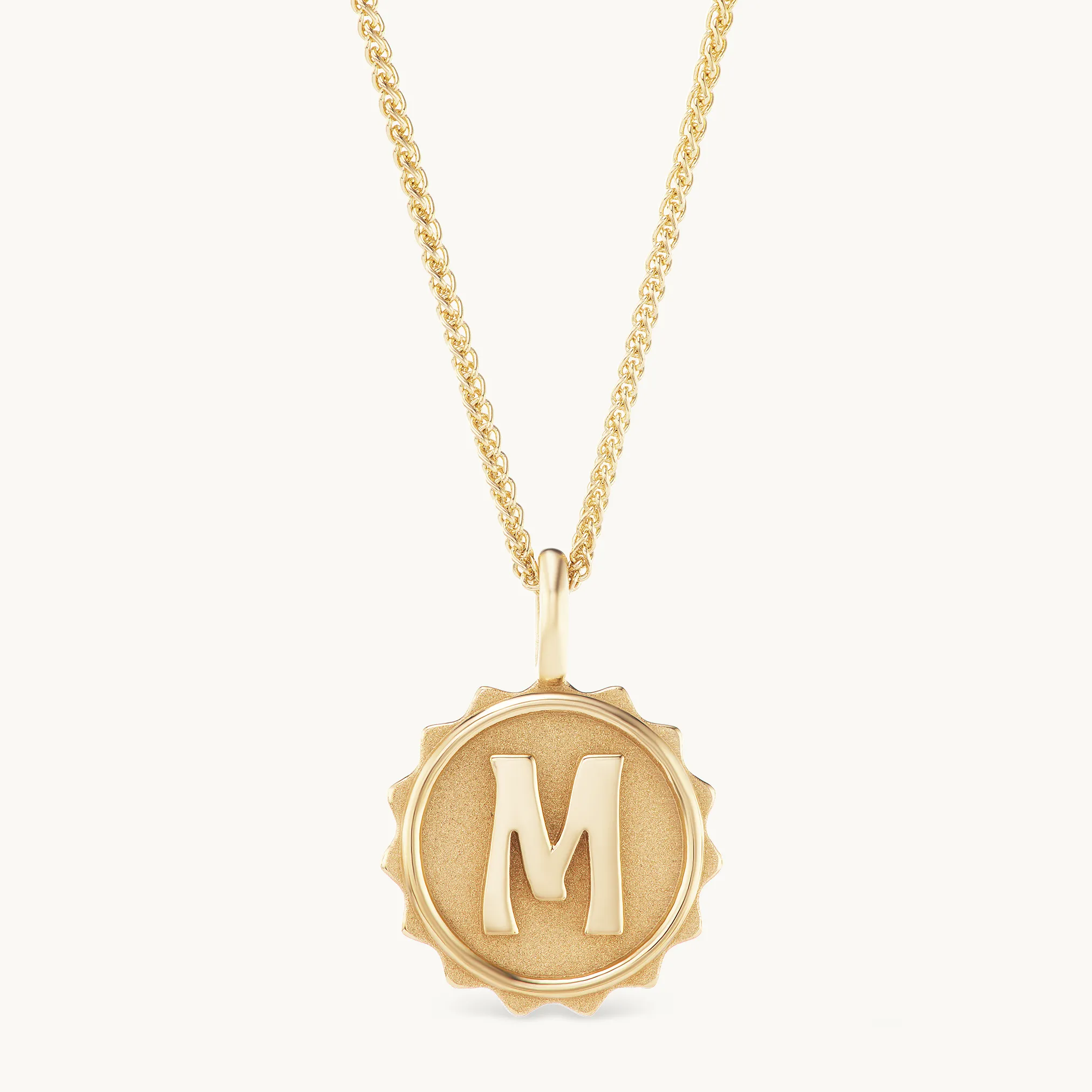 Alphabet Coin Necklace