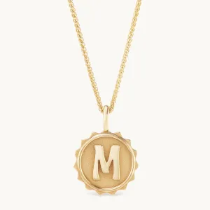 Alphabet Coin Necklace