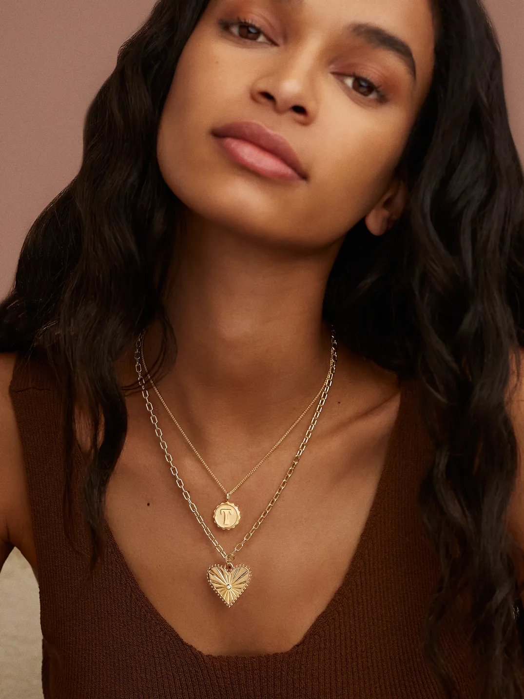 Alphabet Coin Necklace