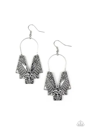 Alternative ARTIFACTS Silver Paparazzi Earrings