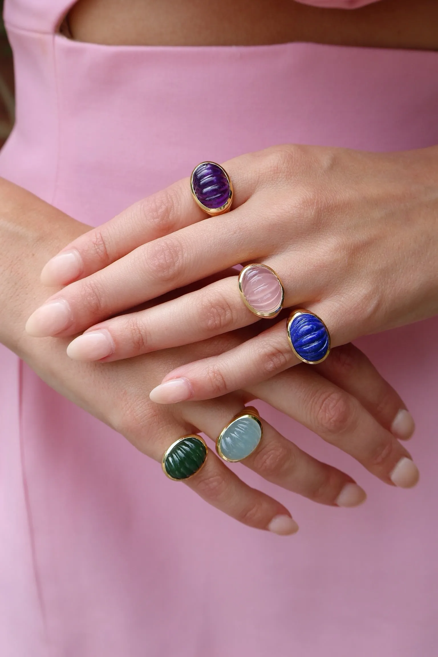 Amethyst Yam Ring
