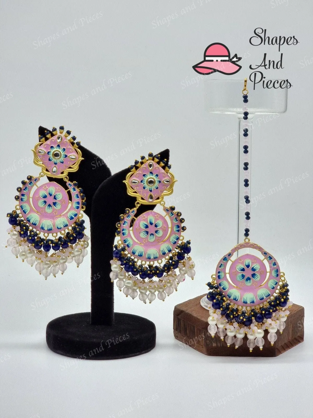 Amiya Earrings and Tikka Set