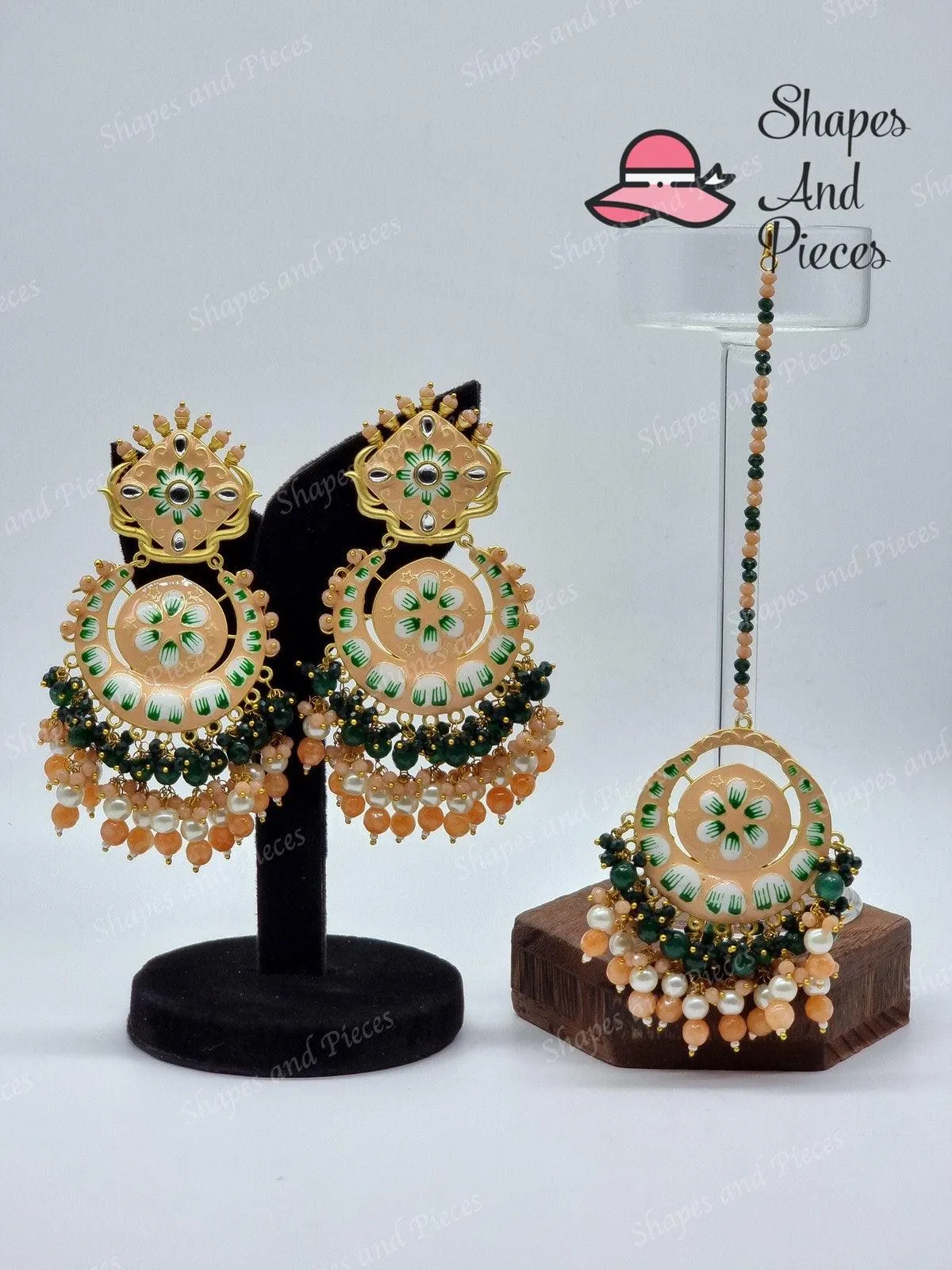 Amiya Earrings and Tikka Set