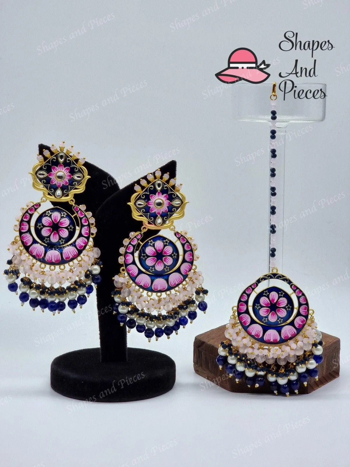 Amiya Earrings and Tikka Set