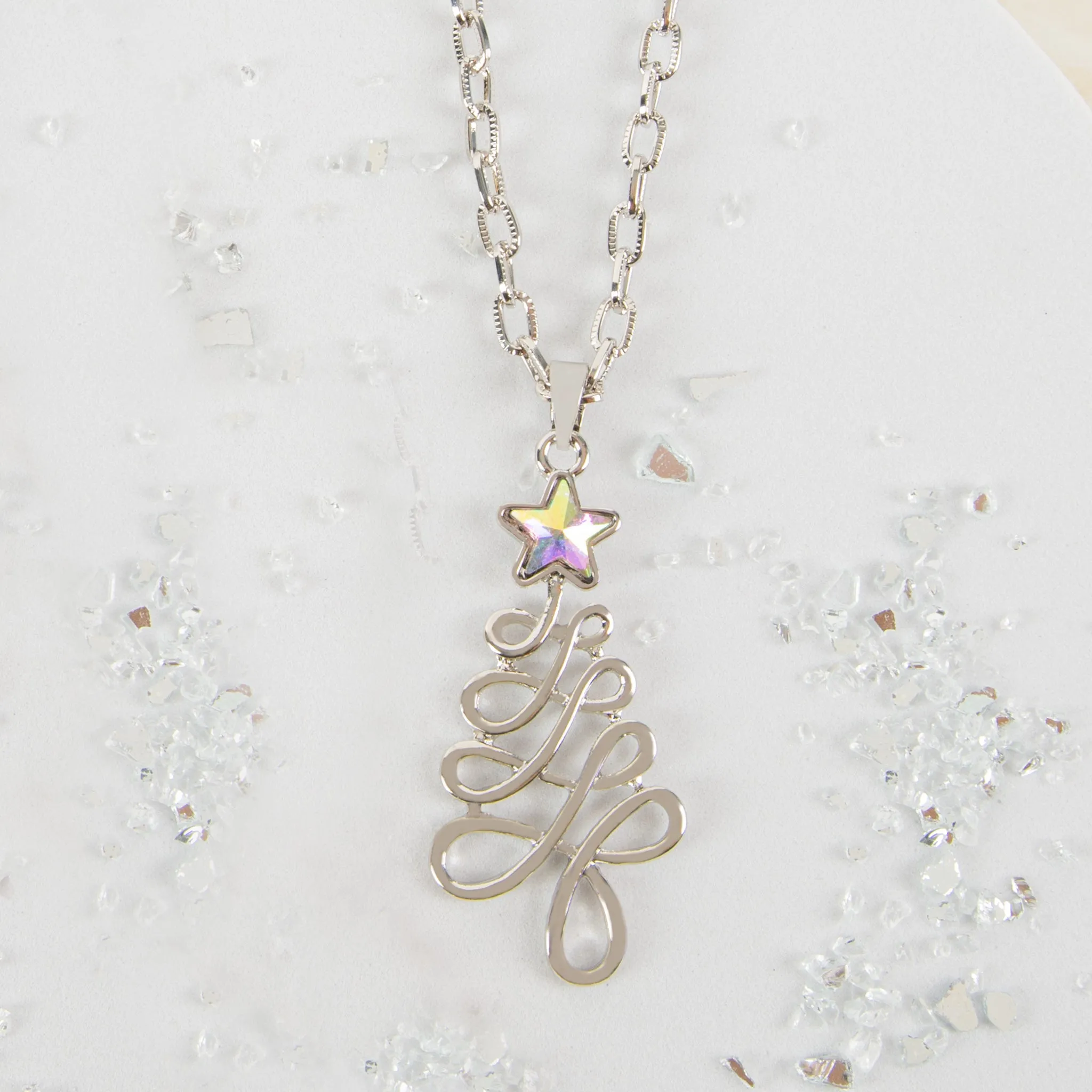 Angelica Christmas Tree Pendant Necklace