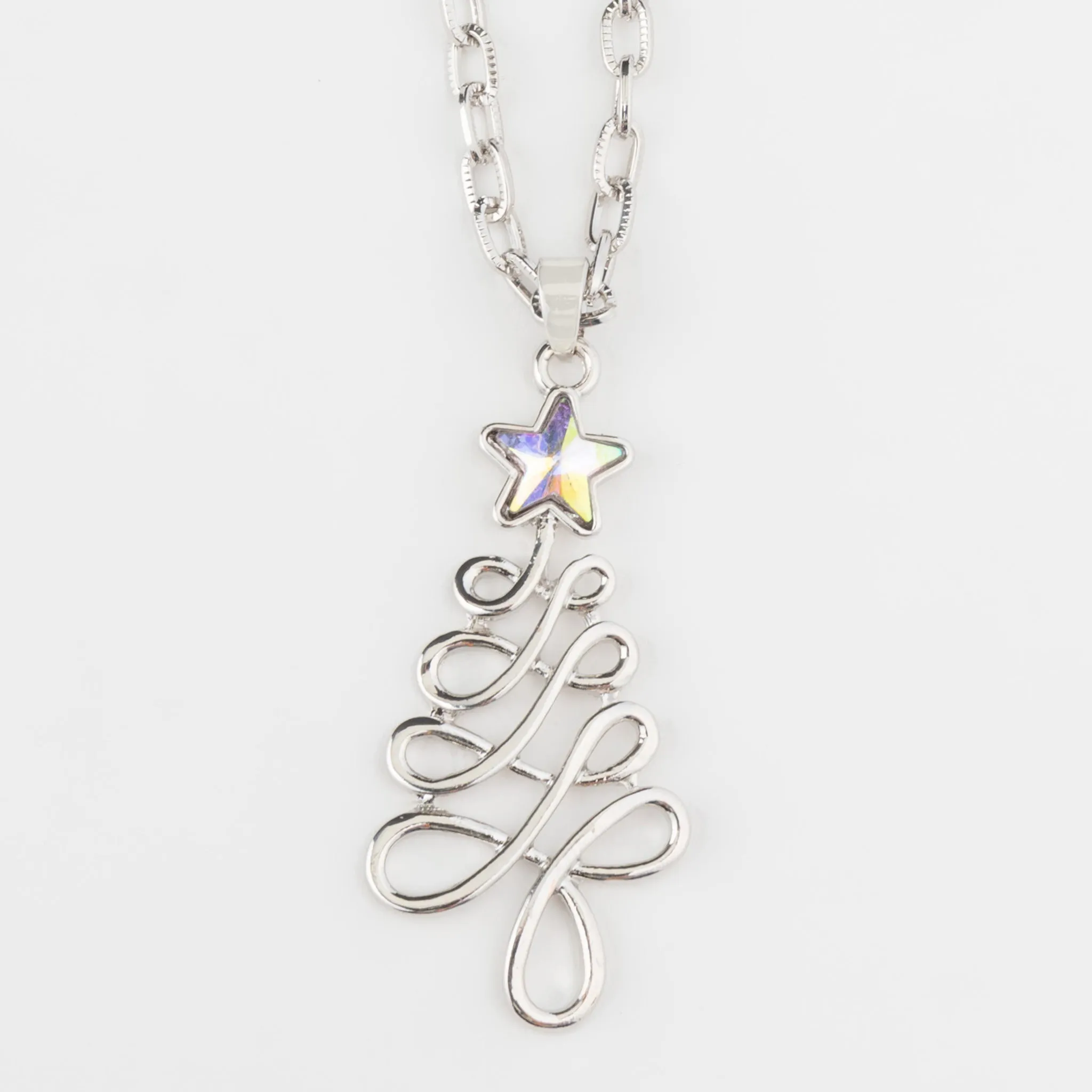 Angelica Christmas Tree Pendant Necklace