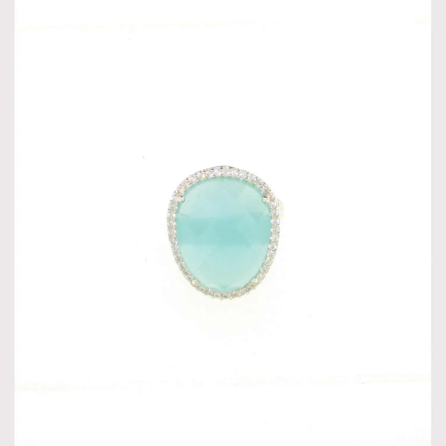 Aqua Gemstone Ring-Sale
