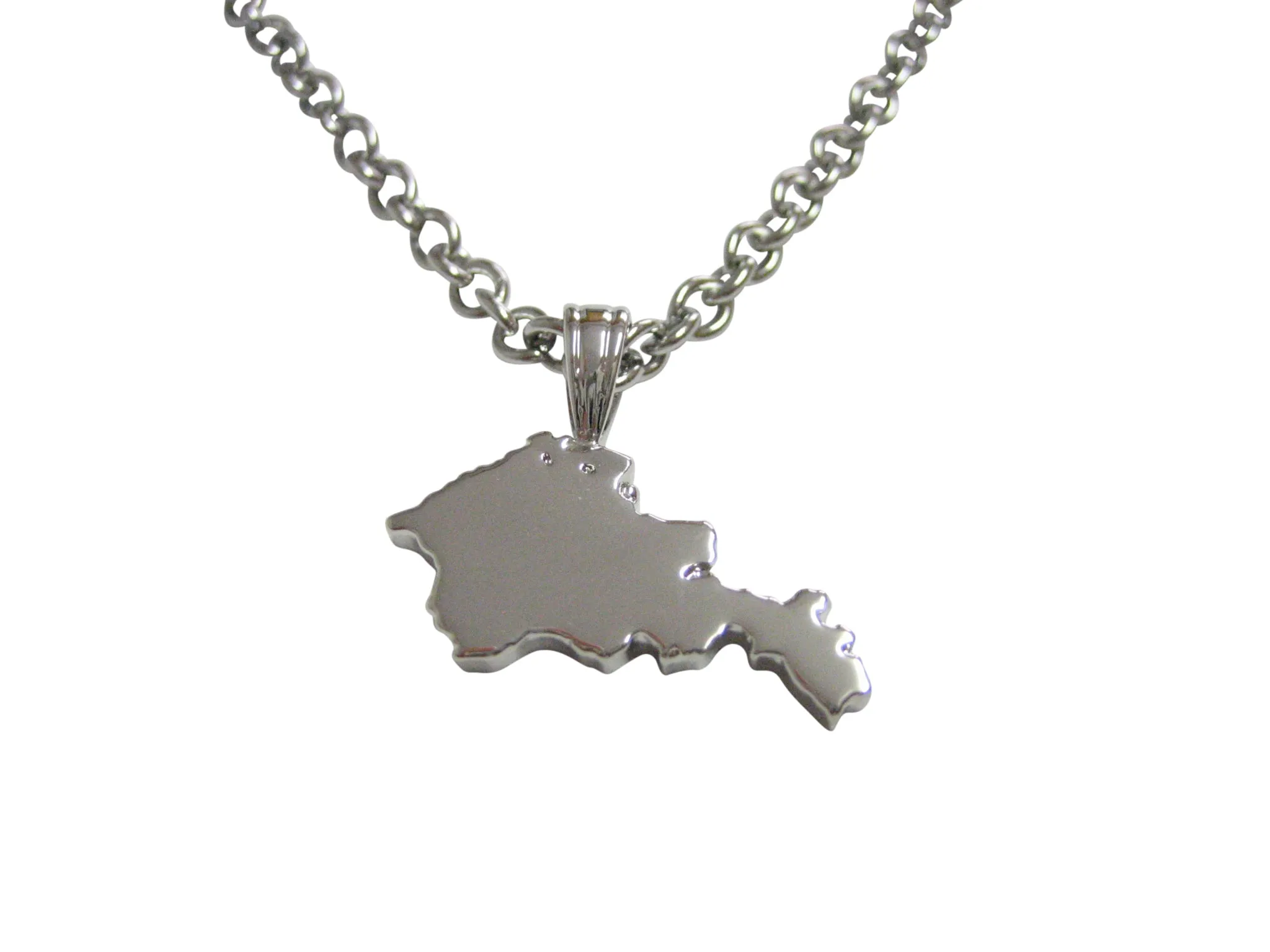 Armenia Map Shape Pendant Necklace