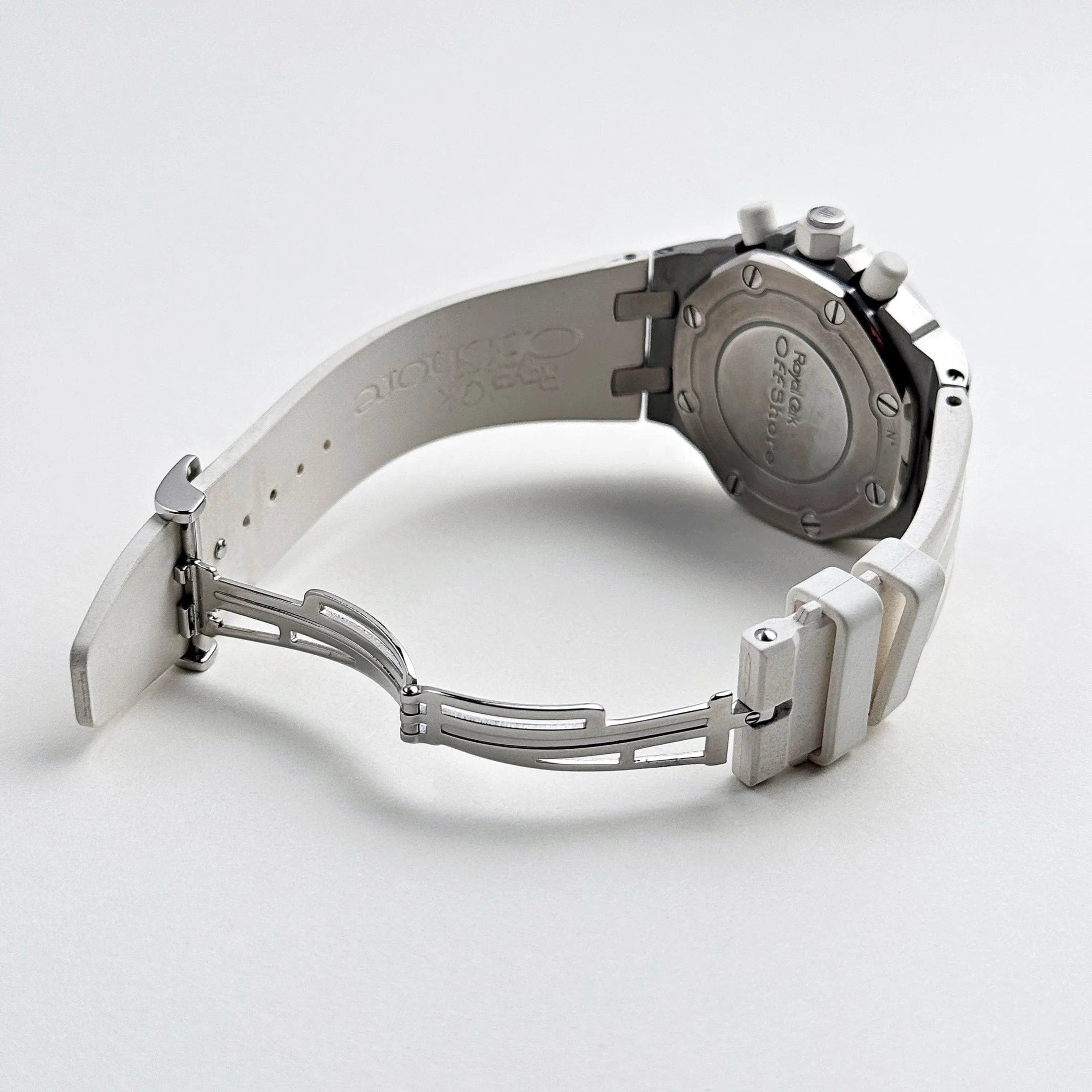 Audemars Piguet Royal Oak Offshore 26048SK.ZZ.D010CA.01 Stainless Steel White Dial Diamond Bezel