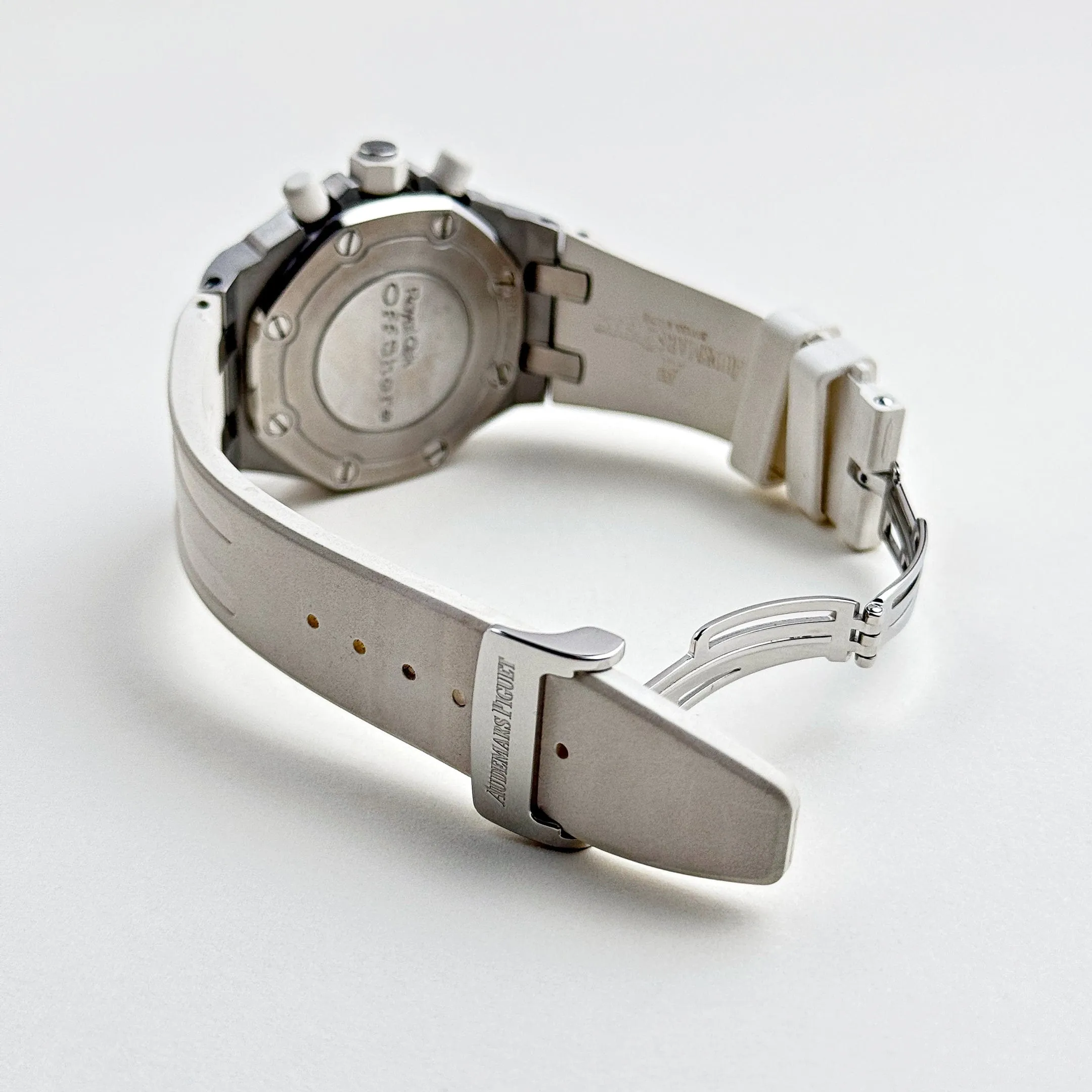 Audemars Piguet Royal Oak Offshore 26048SK.ZZ.D010CA.01 Stainless Steel White Dial Diamond Bezel