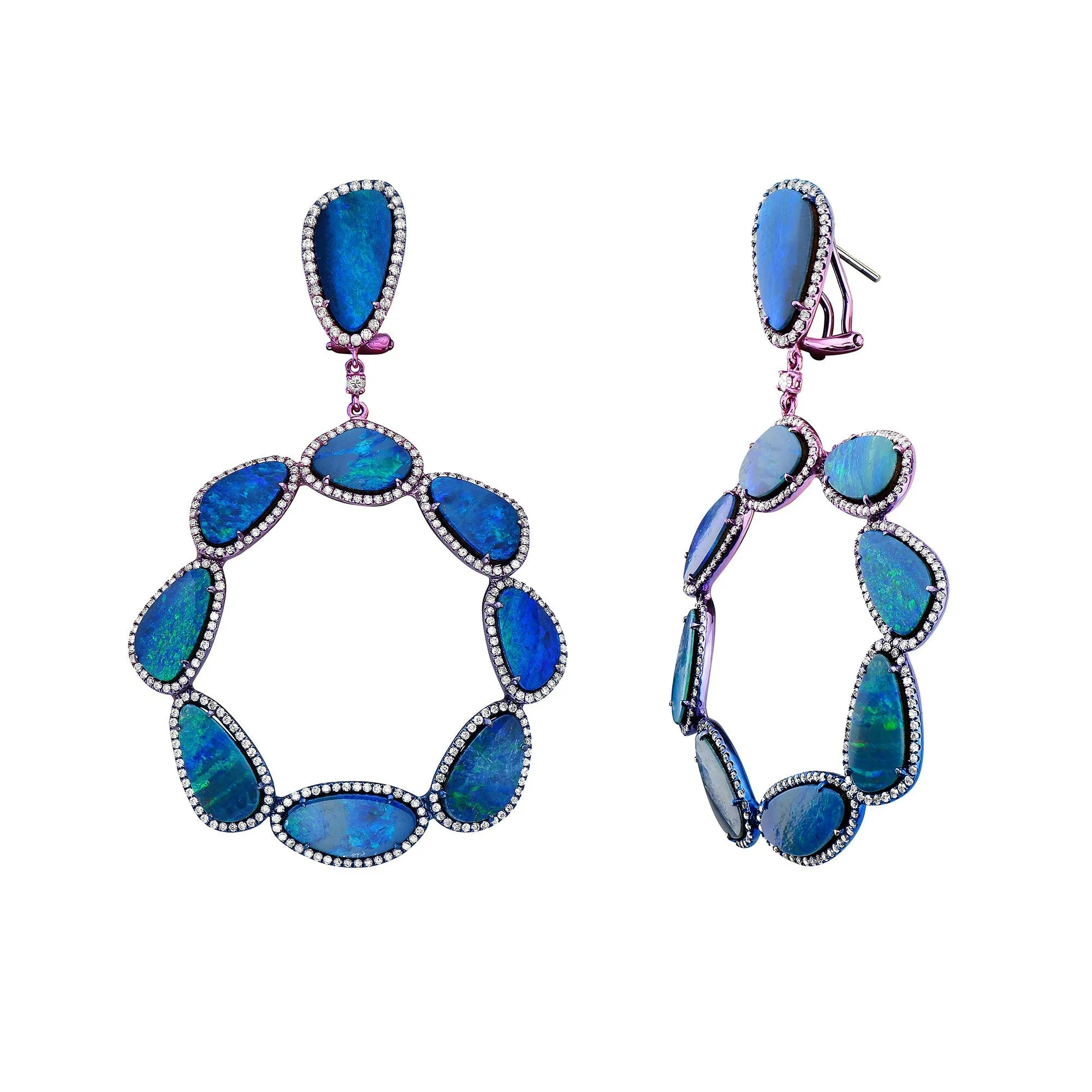 Aurora Nights Cassiopeia Statement Opal Earrings