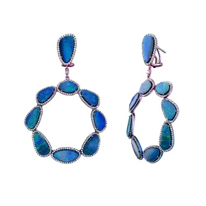 Aurora Nights Cassiopeia Statement Opal Earrings