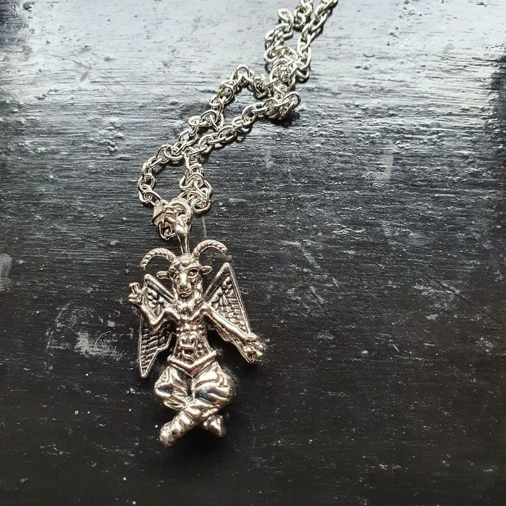 Baphomet Necklace-Occult Satanic Goat
