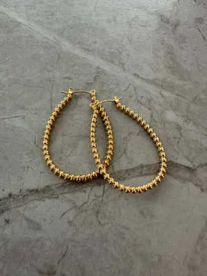 Beaded Oblong Earrings