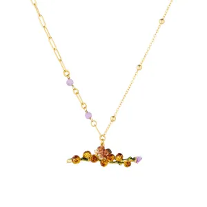 Beautiful Acorn Squirrel Enamel Necklaces Pendants Tree Branch Fashion Jewelry