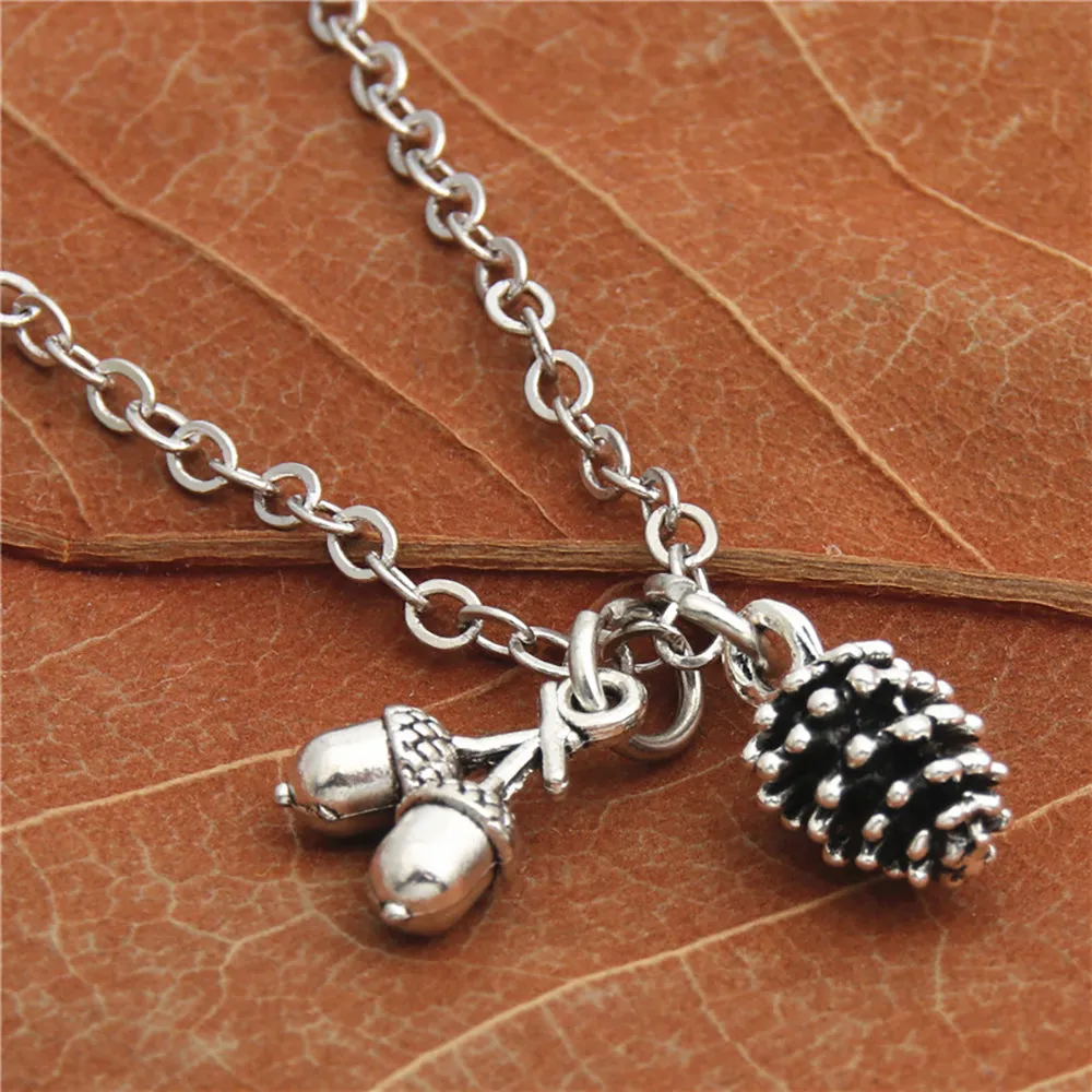 Beautiful Cute Acorn Necklaces Pendants Plants Fashion Jewelry