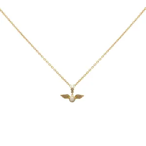 Beautiful Opal Cubic Zirconia Necklaces Pendants Angel Wings Fashion Jewelry