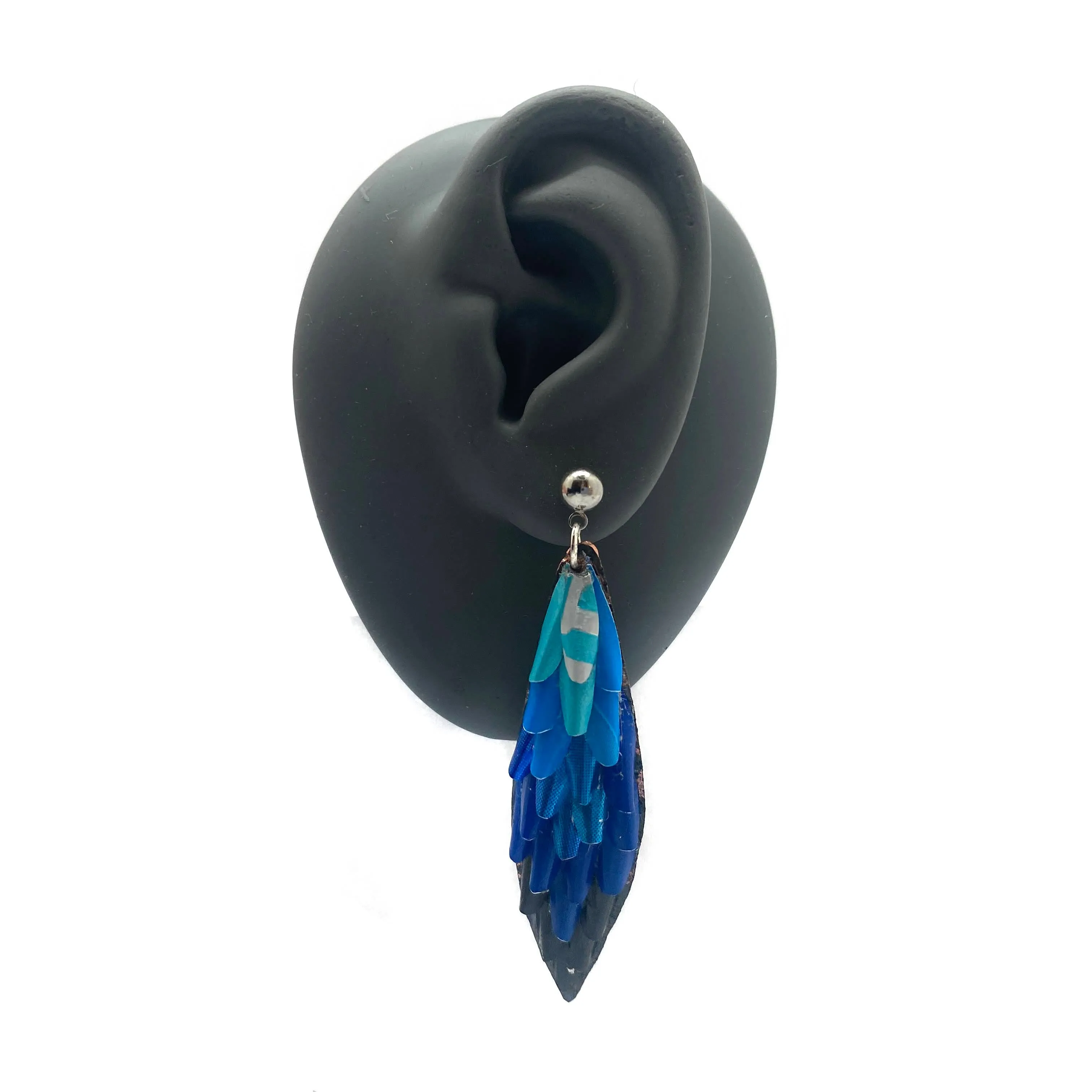 Blue Gradient Aluminum Earrings