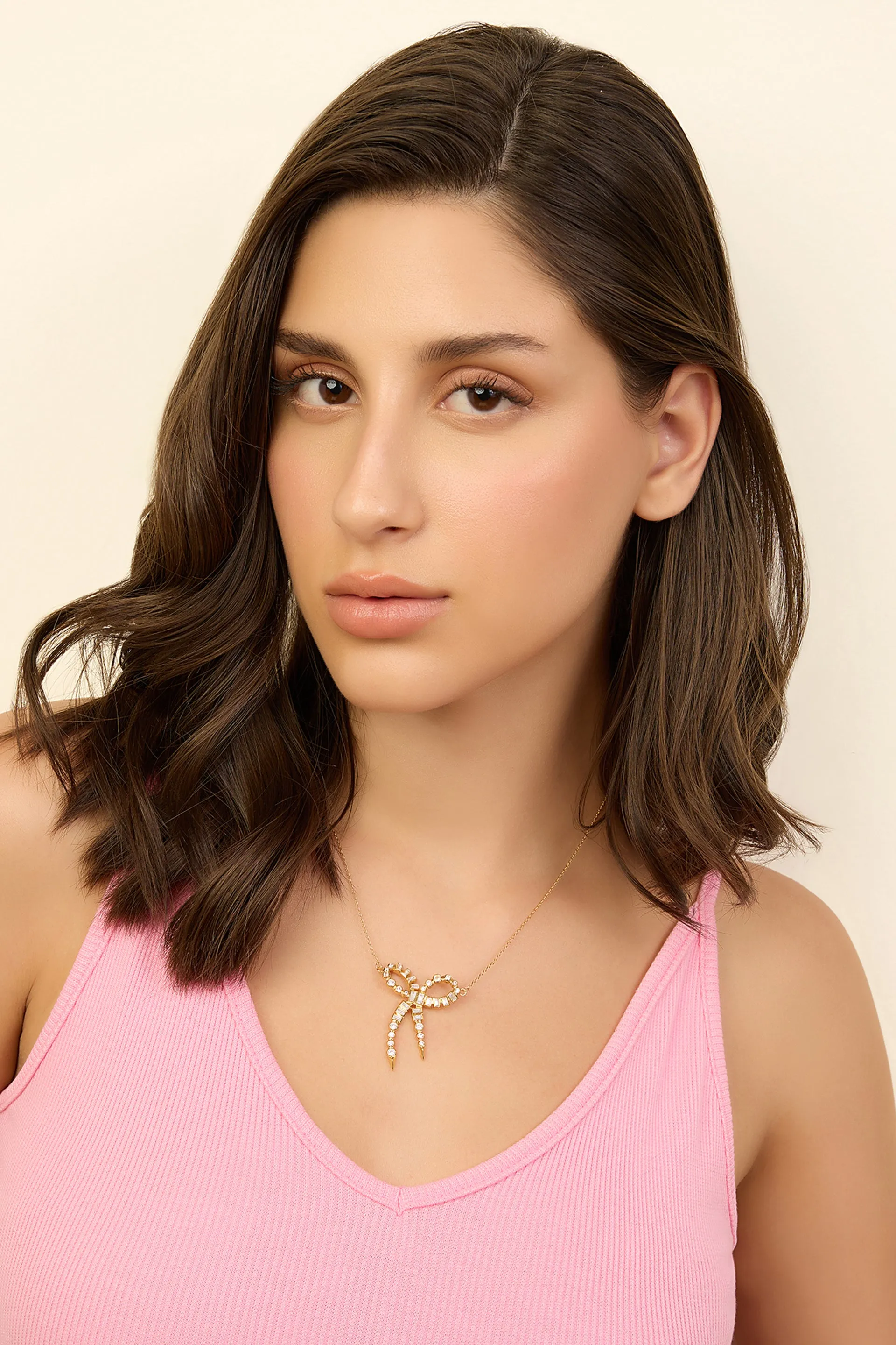 Bow Spiked Necklace