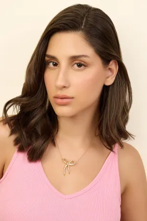 Bow Spiked Necklace