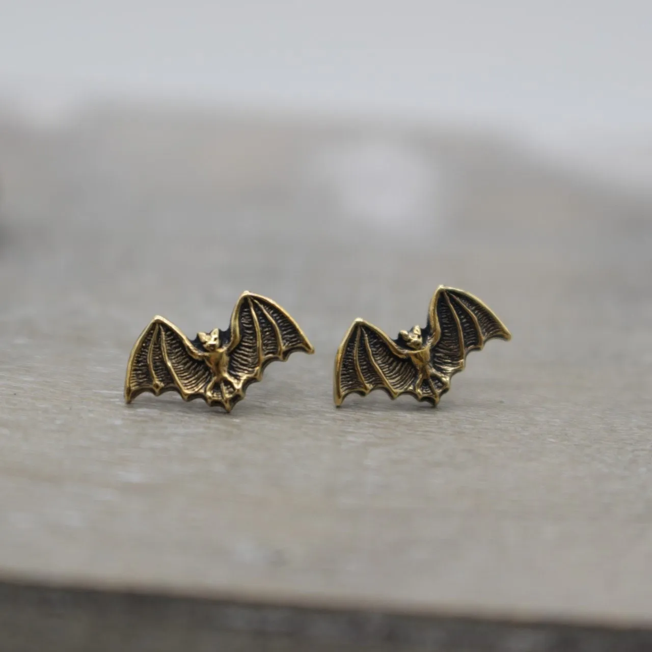 Brass Bat Studs