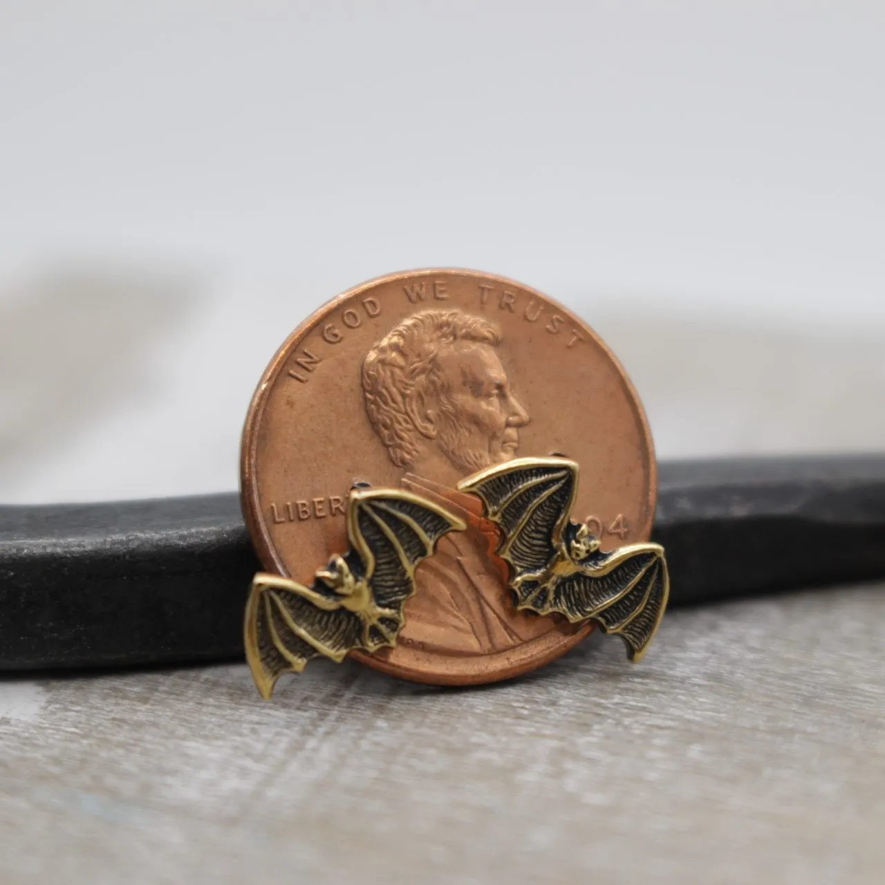 Brass Bat Studs
