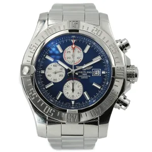 Breitling Super Avenger II 48mm Blue Dial Chronograph B&P A1337111/C871
