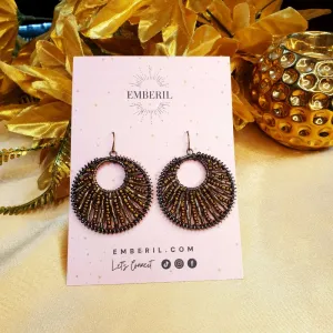 Brown Statement Earrings