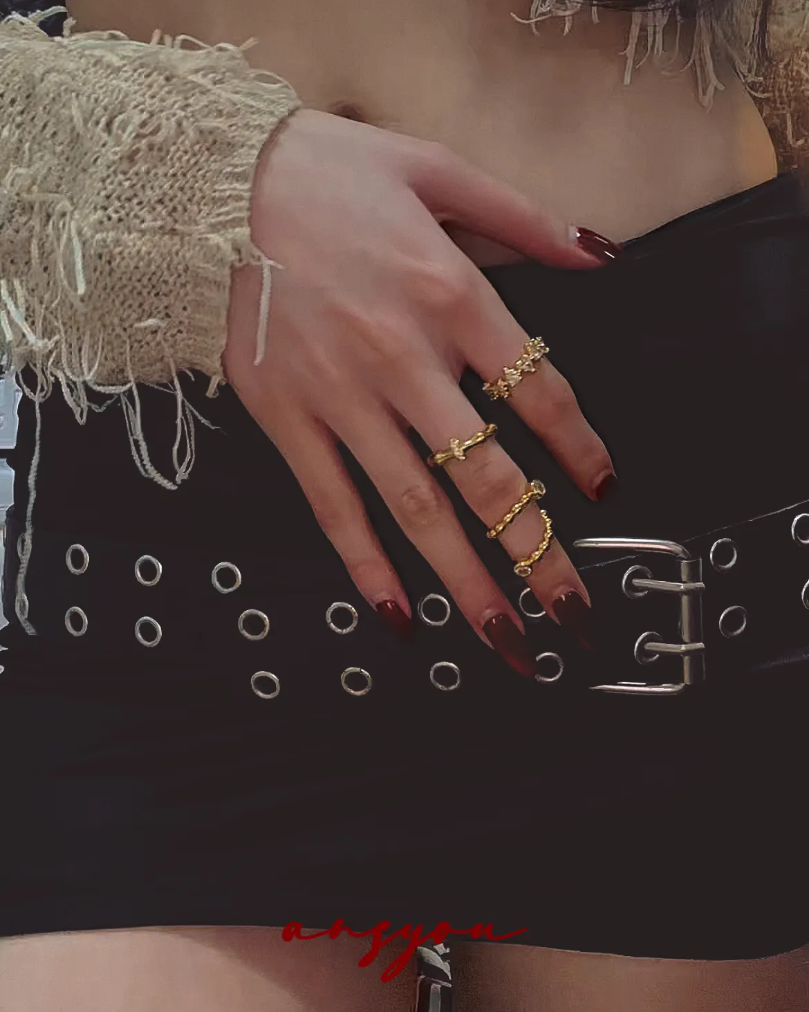 Bubble Duo Diamond Ring