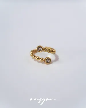 Bubble Duo Diamond Ring