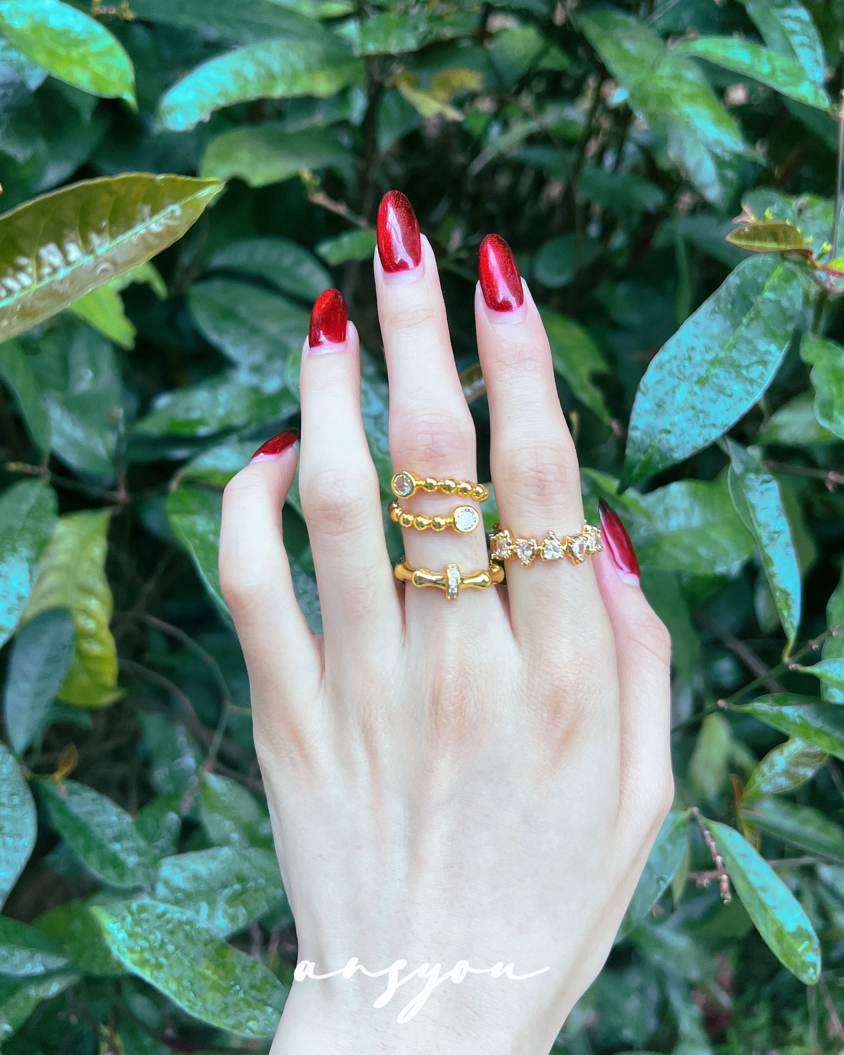 Bubble Duo Diamond Ring