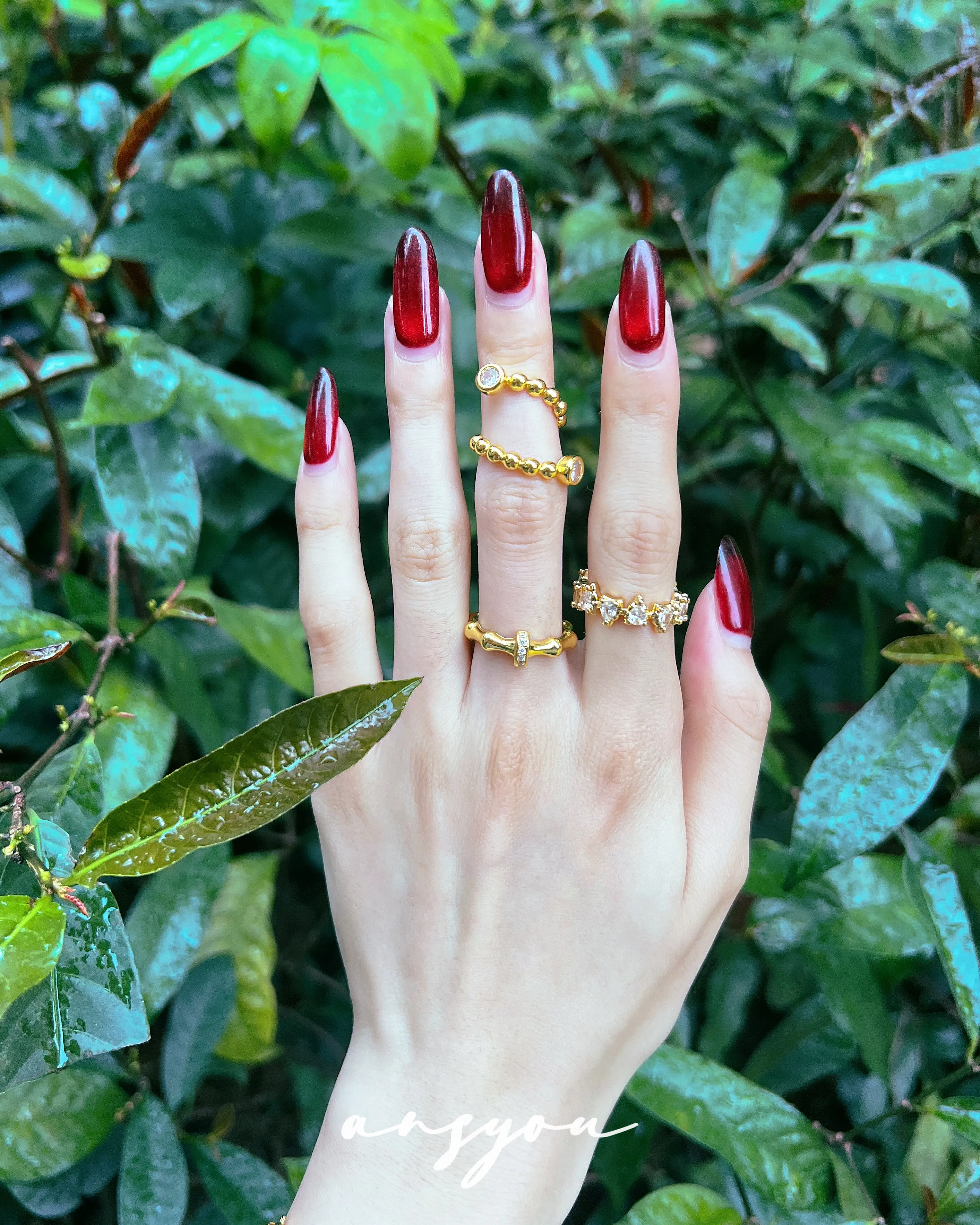 Bubble Duo Diamond Ring