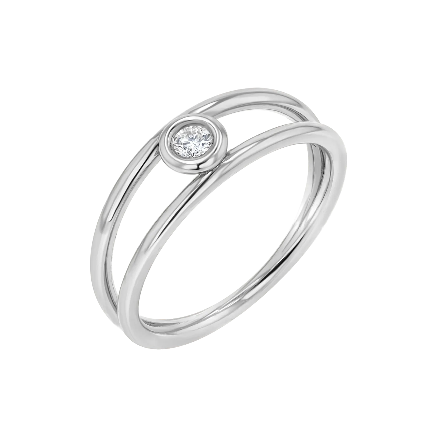 Bubble Solitaire Diamond Ring
