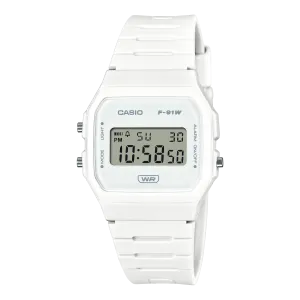 Casio White Resin Band Watch F91WB-7A
